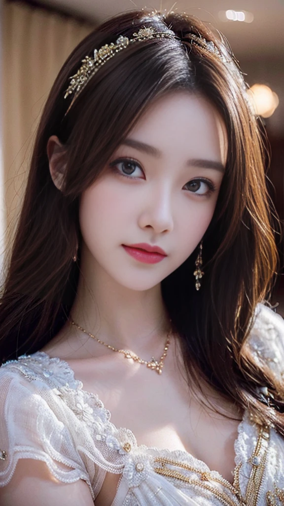 fly to pieces、best quality、illustration、 Excellent details、great details、 high resolution、Dende 8K wallpaper、Perfect dynamic composition、beautiful girl, 24 years old、clear、beautiful, detailed face、beautiful eyes with details、textured skin、Faint smile、Medium bust、sexy poses、Set of grave idols, blurred background., Professional studio lighting