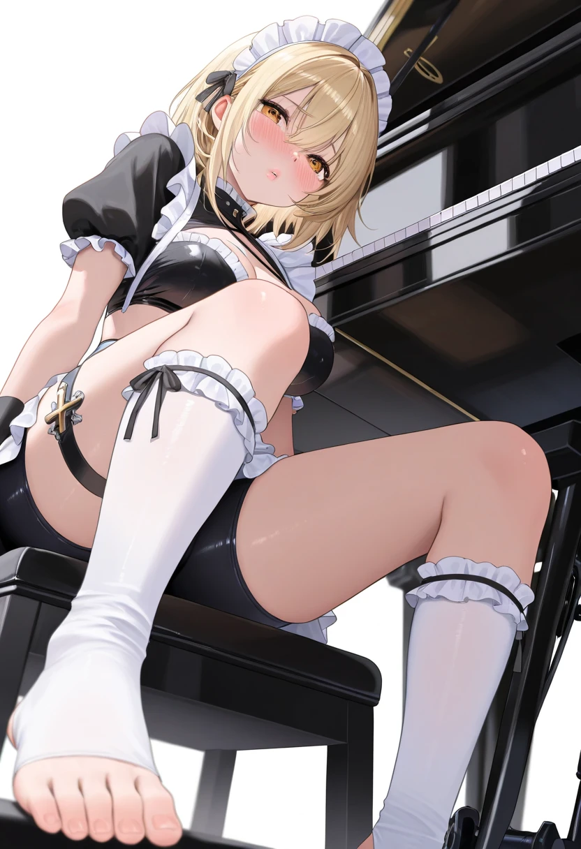 masterpiece,Highest Resolution,4K High Resolution,Crisp image quality:)Pussy juice(Detailed Hair,)(絶頂お漏らしPut a microphone in your pussy,sit,clitoris,JK,Karaoke Box,(((Put a microphone in your pussy)))