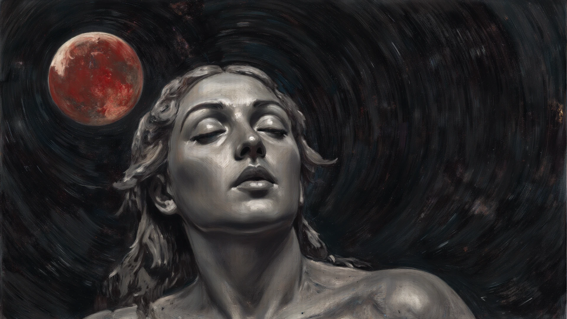 James Gurney, Surrealist art , dream-like, mysterious, Provocative, symbolic, Complex, detailed,, (Gothic but very beautiful:1.4), (masterpiece, Highest quality:1.4) , Nicola Samori Style, Beautiful naked mermaid、myself
