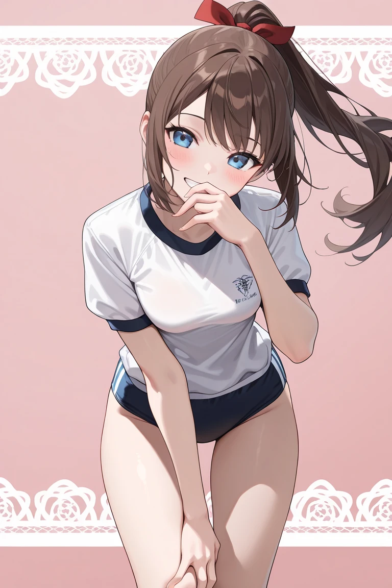 ((1girl)), locker room, There is no one around, evening, Sunset is shining through the window, nsfw, masterpiece, 8k, Girl, Small breasts, 12yo, Light, god々Shii, まぶShii, Black Hair, Brown Hair, Embarrassed face, blush, Changing clothes, In the middle of taking off your pants, Leaning forward, Cleavage, front, Nipples visible from chest, nearby