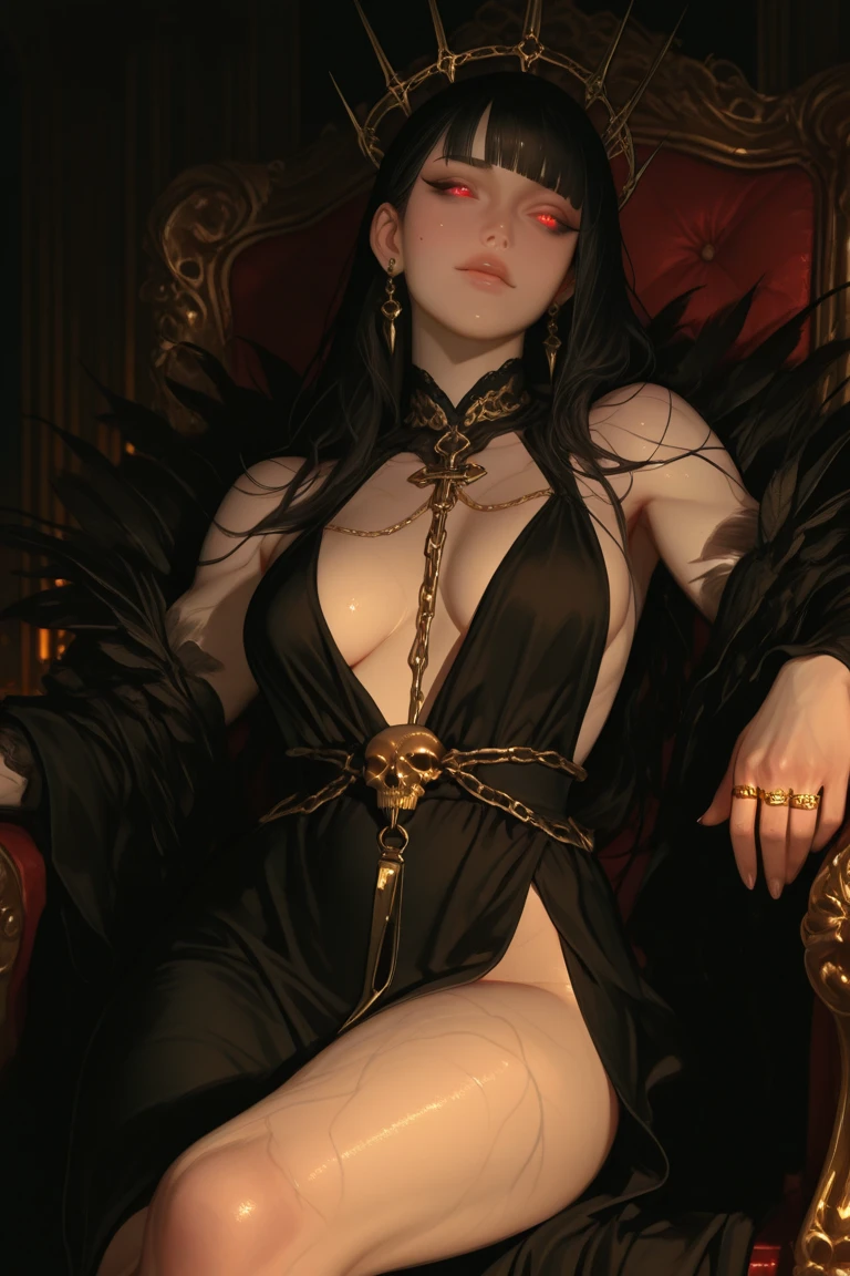Masterpiece artwork: 1.4), (best qualityer: 1.2), vampyre, 1 young boy, male focus, eye patche, noble clothes, jewelly, long hair, bloodstains nas roupas, bloodstains, respingos de bloodstains, Eyes red, gazing at viewer, in the castle, natta, oferecendo a mão com bloodstains pra servir outro homem Nobre 