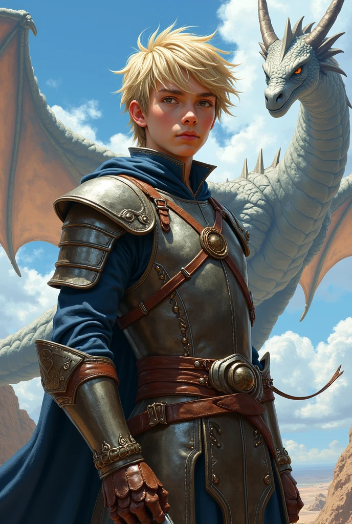 Short_silver_hair, hair_back_side, small_bangs_on the sides, 1young_man, really_sky_blue_eyes, beautiful_and_detailed_eyes, serious_face, dress, noble_fantasy_uniform, holding_a_black_sword_with_golden_dragon_handle, bulky_body, detailed_hands, with_real_like_dragons, riding_black_dragon, fire_dragon, white_dragon, background_Moonlight, better_quality, HD_quality