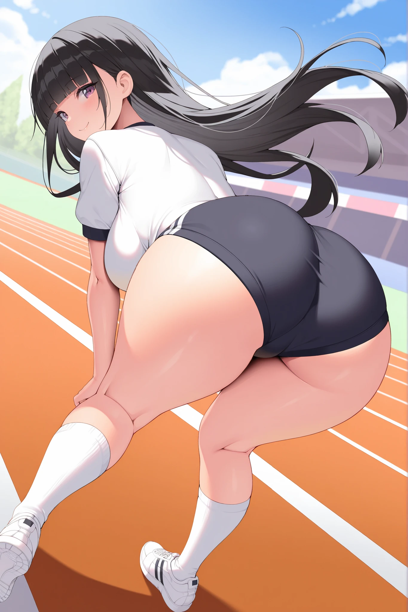 pieces fly、masterpiece、highest quality、Super detailed、High resolution、High resolution、8K portrait、Unity 8k壁紙のHigh resolutionCG、unity 8k wallpaper、cute type little:1.5、:1.5、Highly detailed CG unity 8k wallpaper、realistic、real person、cute type little、 portrait photography、shiny skin、High resolution、(16 years old:1.2)、(1 girl)、beautiful clear eyes、very detailed explanation、delicate face、nice lips、slender body、Same with big breasts thin waist、thin legs、(athletics stadium:1.6)、1 girl, cute type, perfect face, seriously, (blush:1.5),((There are a lot of people nearby:1.4))Same with big breasts,nude:1.5、Detailed description vagina,show vagina,(spread legs),spread ,((cum in vaginas:1.3))、(think back:1.5)、(close up cat:1.4)