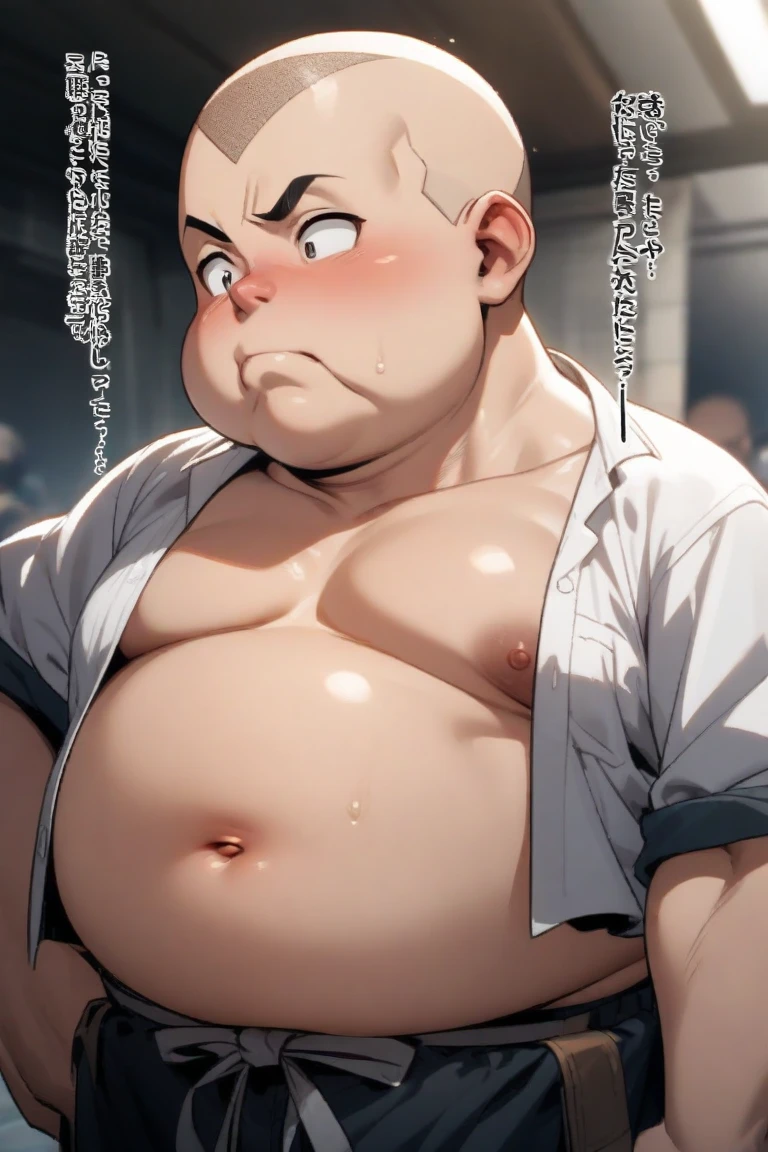 beautiful, chubby, (very short hair),pudgy face, (naughty) (high school students),((young)), (androgynous), (boyish), (handsome), thick, (shota), overweight, (beefy), (nipples), (cute), (little brat), (naughty brat), (へそ), (ぽっちゃりした体), big belly, (汗ばんだ体), (臭そうな体),