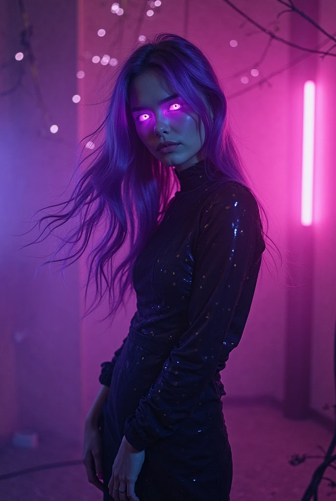 raw, awesome photo of girl, close up, detailed face, night city on the background, 8k, reflections