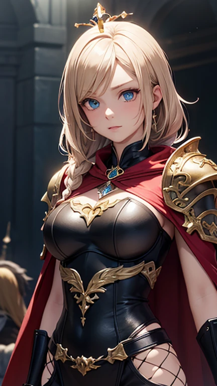 Masterpiece, best quality, mythical, Alluring, princess Zelda, bloodmoon, Hyrule, legendary Triforce,  armor, looking at viewer pissed, judgemental glare, POV,  SFW,