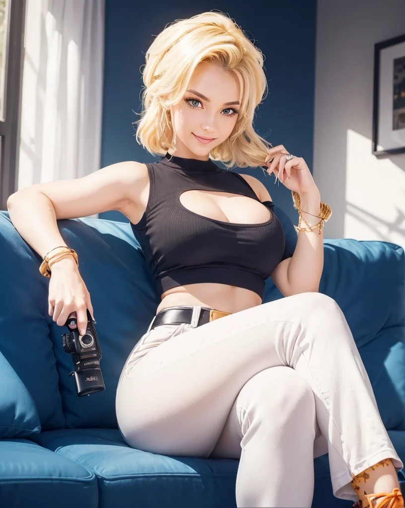 (beste-Qualit, 8K), yamanaka ino, 1 girl, giant breast, the perfect body, ultra detail face, detailed lips, Slender Eyes, opened mouth, décolleté, kimono, thongs, sitting on the couch, seductive, Excited, areolas, in heat, Milf, the sweat, Looking Up, hands in front of the face, blushful, Erotica,