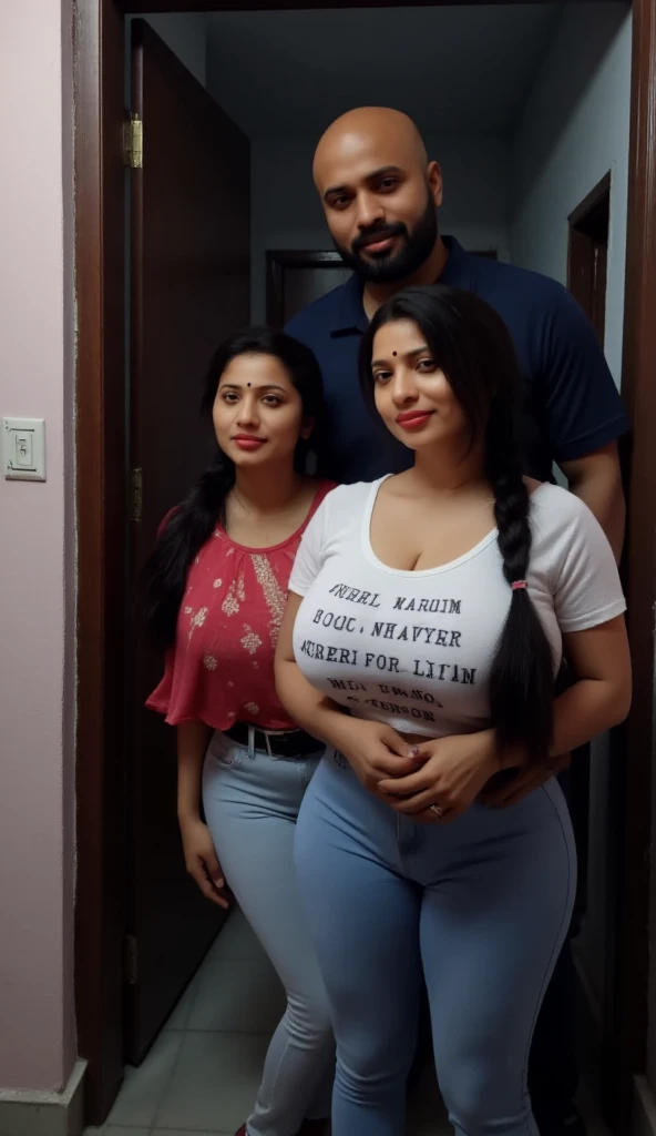 (((48 years Old, Indonesian Muslim milf, Expatriate))) ((Beauty Natural Massive Huge Breast :1.2)), after sex with her husband Boss , ((wearing Hairband, Long Black Hair)), ((Tight Sexy Apron)), ((Double K Cup breast))), ((Busty body, Full body, body Like gravure Idol)), ((At her Husband Boss House)), Betrayal Situation, tired face, repeatedly had intimate relations with her husband's boss without her husband's knowledge, A face full of regret for betraying her husband's loyalty, (((Multiple Photos In One Frame :1.2)))