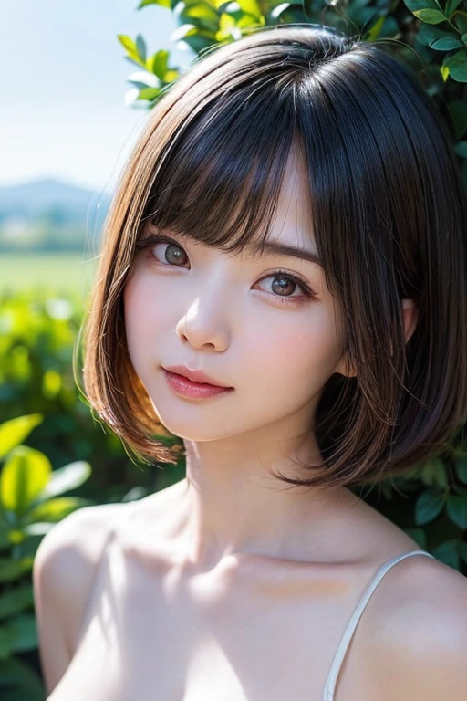 (software:1.8、masterpiece, Highest quality),1 person, alone, hyper Realistic, Realistic,Realistic, Looking at the audience, Light brown eyes:1.4,Brunette Short Bob Hair with highly detailed shiny hair, Brightly colored winter clothes, Lepangas:1.4), Outdoor, Mouth closed, Upper Body、big chest eye、eyelash、{Hugeな|big chest|Hugeなな|Mega} whole :2, chestの谷間:2、(((big chest eye、Short Bob Hair、Highlights from Students、Looking at the audience、She is very beautiful and cute、Show me your ears、Long neck、smile、Close your mouth and smile、Bangs and beautiful teeth)))、Ideal body type、（Nothing is drawn、A very beautiful pure white background:1.6）、美しいLong neck:1.4、(({Huge|big|Hugeな|Mega} chest, chestの谷間:2、Upper Bodyは服を着ていない:1.6))、(((Portraiture:2)))、Perfect Anatomy
