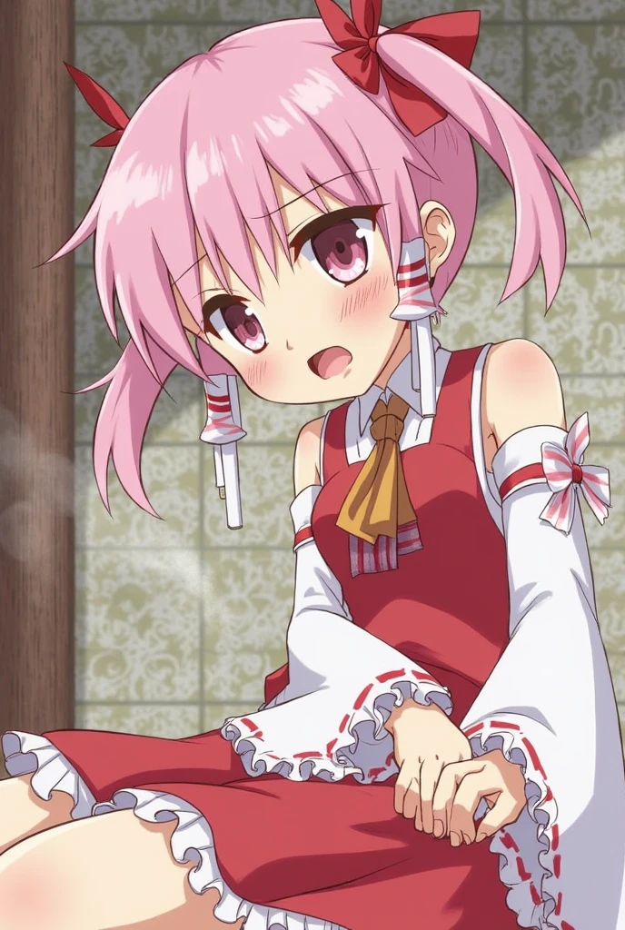 masterpiece, Highest quality, Soft lighting, Looking at the audience, alone, smile, whole body,,(Browsing Caution),(Spread your legs,She spreads her organs to show her uterus), (orgasm: 1.5), (Sexy Body), (Big Breasts: 1.2),),((Cute Costumes:1.5)),(Pussy angle),(pussyfocus,pussyfocus),((Low length:1.5)),(((Young girl:1.5))),(7 years old),((Double Peace)),(((Little:1.4)),((Naughty Camitop)),(((squatting,open legs))), (Young Ver.),(squat),((Not wearing)),((I'm showing my/I'm showing off my)),(((smile))),Magical Girl Lyrical Nanoha StrikerS: Caro Ru Lushe,