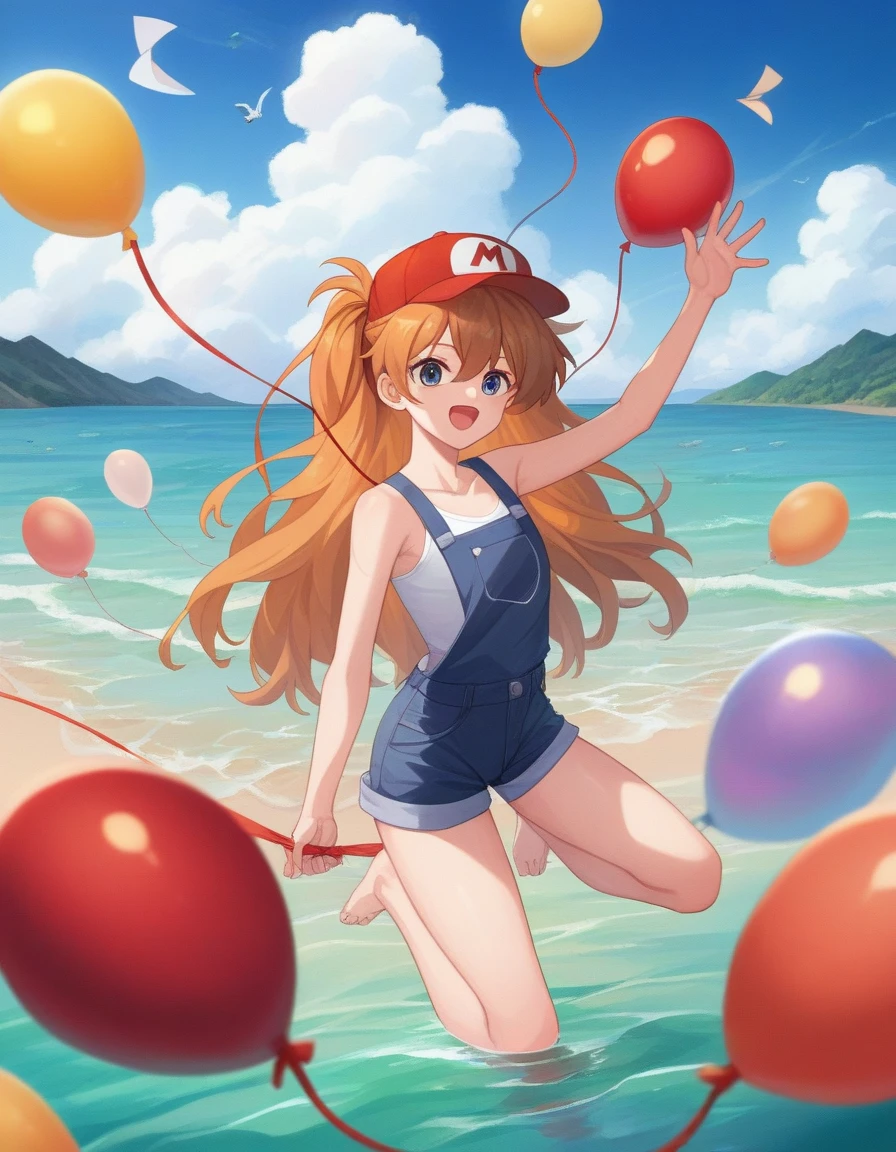 Image haute définition d'une jeune femme ultra sexy, une beauté indescriptible moitié humain moitié pokemon légendaire mew, corp sensuelle, proportion haut et bas de corps parfait, regard attractive, plume multicolores qui bouge avec le vent sous un soleil et sous ciel bleu splendide dans une tenue tres peu couvert 
