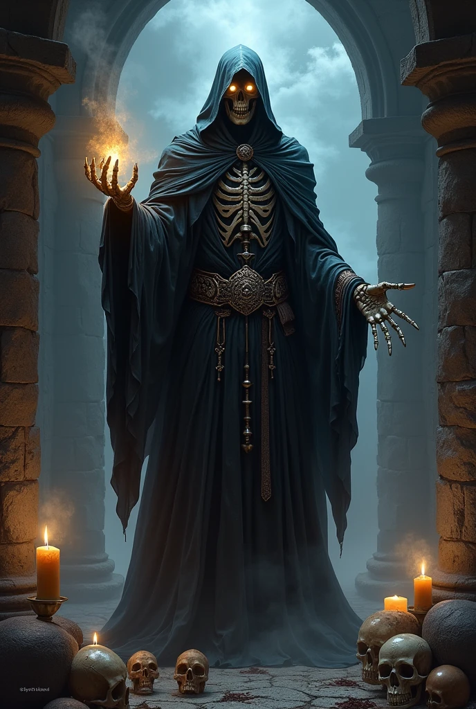 (Premise) Unreal Engine, Super-Resolution, Ray Tracing, RTX, high resolution photography, 8k, studio photo, elegant, (person) Grim reaper, sickle, skull face, black-robed costume, (object) square cube, inorganic, smooth, non-shiny, (composition) perspective, sun circle composition, (background color) Achromatic, Black Lot, Dark, Almost Sucked In, (Background Object) Soap Bubble (Background Atmosphere / Mood) Lantern, Dark, Dynamic, Moving, (Brushwork / Taste of the Work) Naturalism, Realistic, Silence, Only 1 sound, Between, 1 large soap bubble --auto --s2