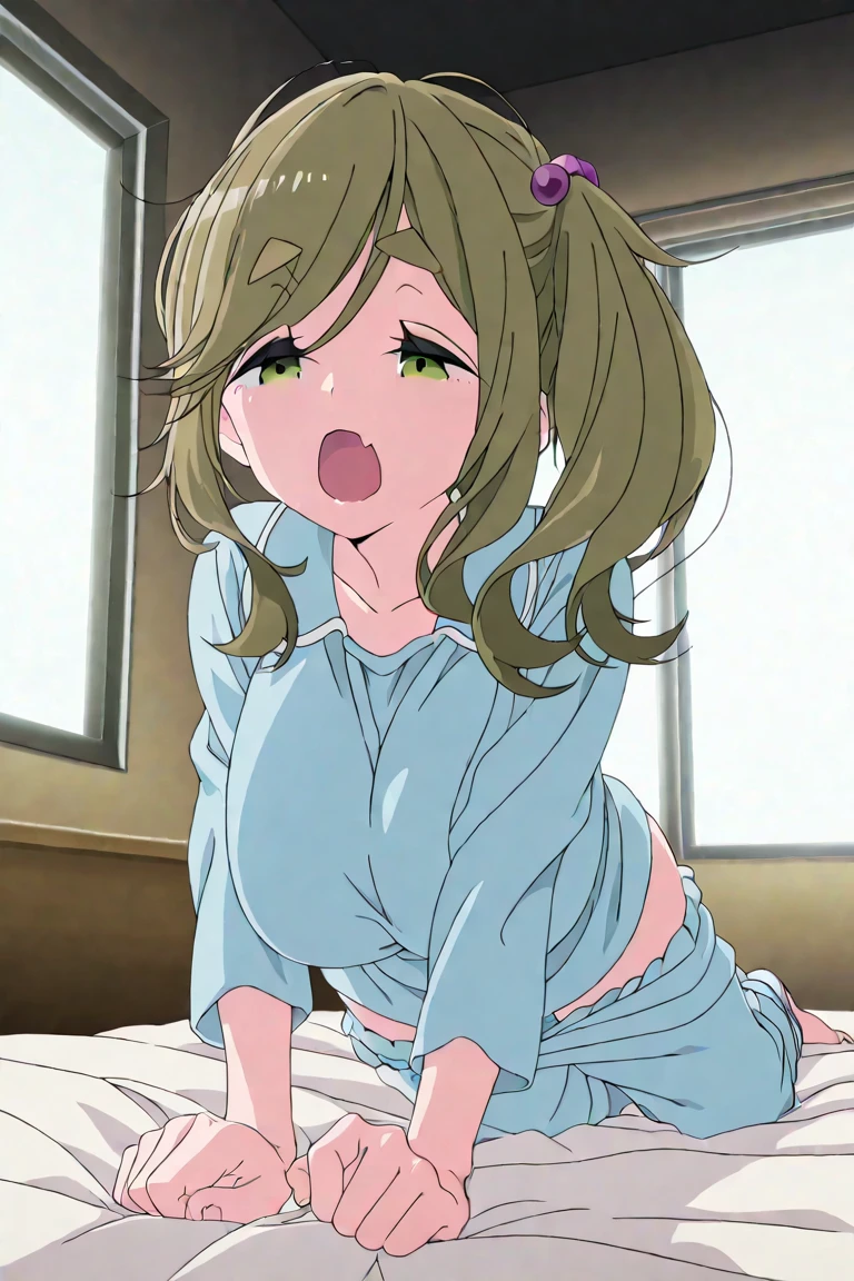 (Aoi Inuyama), (NSFW), thick eyebrows, long hair, fangs, skin fangs, light yellow hair), (green eyes), (side ponytail), (hair ornament), (hair bobble), (top quality) ,(Dog ears),(Brown dog ears),(Drop ears),(Wonder Puppy Cosplay),(Fur choker), ,(Fuzzy fuzzy crop tube top),(Dark brown fuzzy crop tube top), (paw gloves), (brown gloves), (brown cuffs), (fluffy cuffs), (fur leg warmers), (brown leg warmers), (dog tail), (brown tail), (bushy tail), (fur drawers), (brown drawers)
(blush), (ahegao), (??????), (futanari), (????? penis), (???????????), (????? that flew all over the body), (watery eyes), (tongue out), (dark sperm), (Crawling on all fours)
(facial), (drooling),
