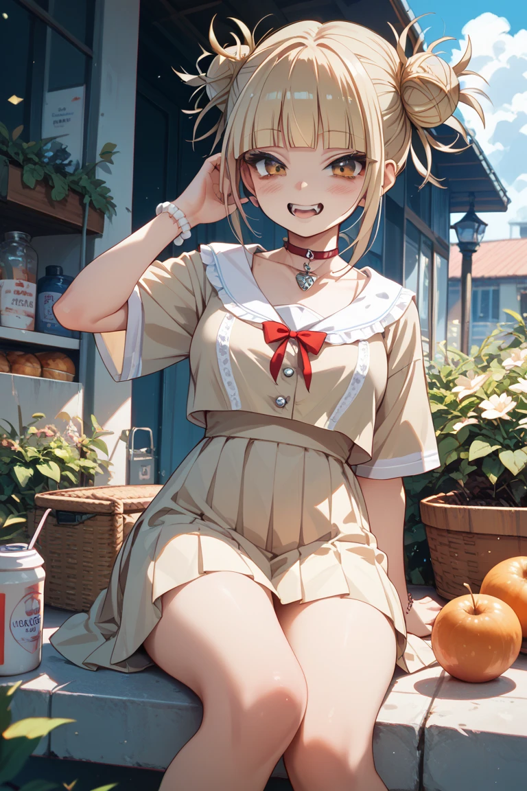1 cute girl, making bucket pudding , upper shoulders , character focus ,close to viewer, smile , open mouth,blush , high resolution,(incredibly absurdres), (hires.fix:1.3),anime visual,extremely detailed CG unity 8k wallpaper, ((masterpiece)), ((top-quality)), (beautiful illustration), ((an extremely delicate and beautiful))