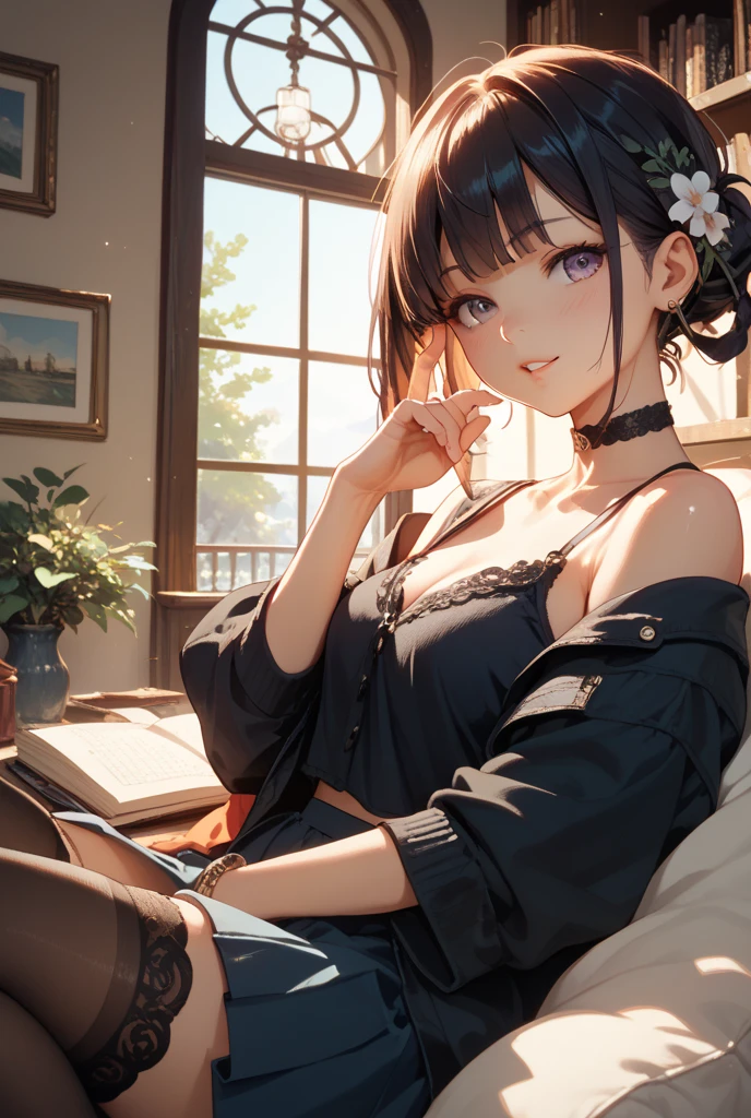 dreamy, (masterpiece), best quality, 1girl, amazing, beautiful detailed eyes, fine details, depth of field, extremely detailed CG, hot