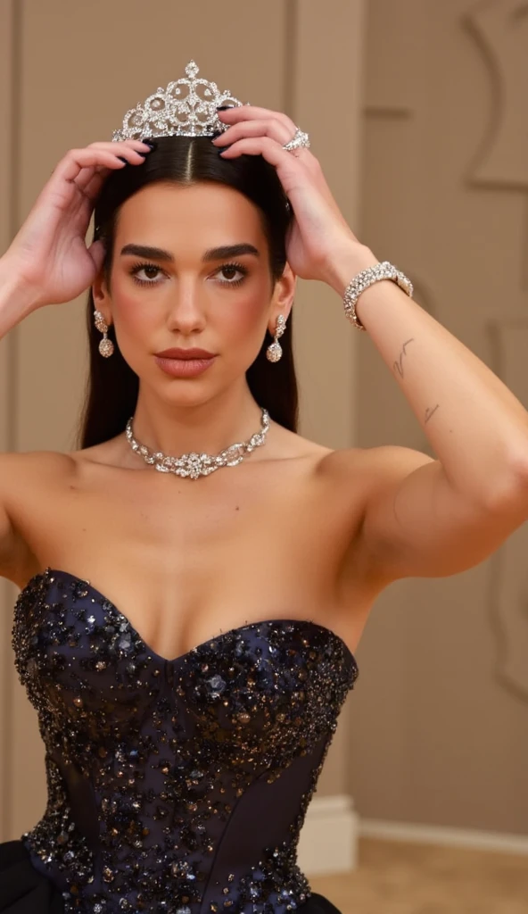  high quality  Erotic portrait  paparazzi photo ,  (gorgeous celebrity , woman, DuaLipa, dua lipa, duxlipa, female, singer, cute, vacation  side background , wet atmospheric , random click, random move photograph  , photorealistic , celebrity , woman ) sunbathing , topless , shiny breast ,shiny sweaty skin , sexualized move, erotic angles, sweaty  flat breas,t celebrity erotic photograph  , fit muscular figure , shiny sweaty skin, hollywood actress , fleshy muscular woman  , ( natural lights, depth of field, detailed face , insanely detailed skin texture, hyper detailed features )