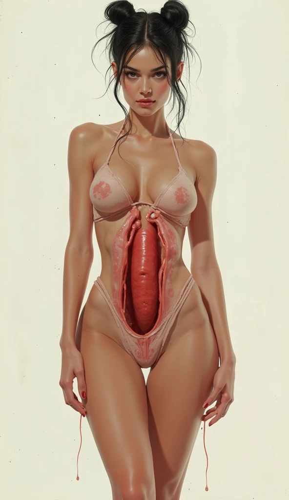 Generates a female reproductive system