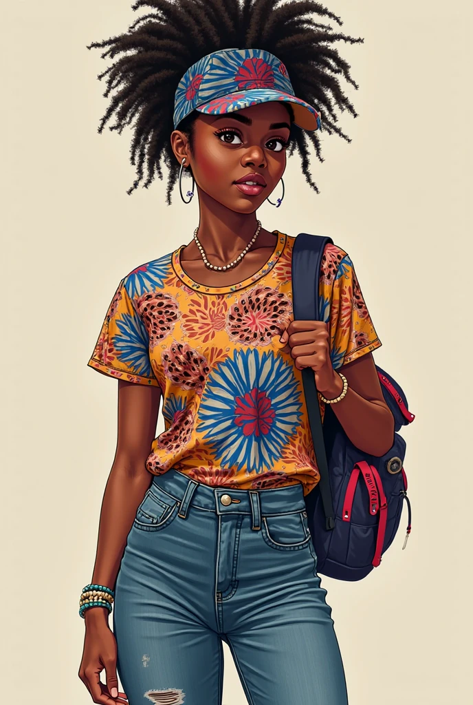 yoshitomo nara:1.5, wes anderson:1.3, new casualism, retro, minimalism (1 african girl with dreads hair and vintage clothes) sexy, cameltoe,abstract minimalist background,yoshitomo nara:1.5, wes anderson:1.3, new casualism, retro, minimalism