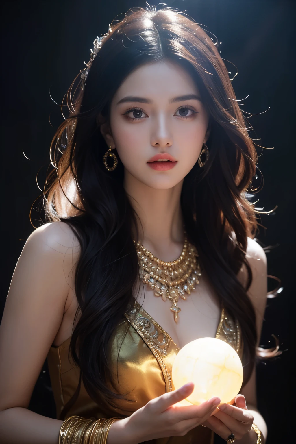 beautiful and sexy woman, age 20, gigantic , clevage, wore stylish and design sea Blue colour saree ,clevage,  hot and sexy printed blouse, sitting in railway ,model pose, beautiful body, masterpiece, ultra realistic,detailed,16k , potrait ,Film type light, camera angle front, looking at viewer fully body photo，（best qualtiy）， （1girll）， starryskybackground, crown, one hand holding shield, one hand holding a spear, Wearing shiny gold armor， Sexy lingerie type armor，Expose your chest，Expose the waistline，Exposing thighs，cool-pose， Saint Seiya Armor， messy hair，high detal, Cinematic lighting, Sparkle, god light, Ray traching, filmgrain, hyper HD, textureskin, super detailing, Anatomical correct, A high resolution，Ultra-high saturation，hight contrast，High-gloss armor，Smooth skin，Serious expressions. (masterpiece), (best quality), (1 girl), Girl in golden armor, cool pose,（ battlefield background）, Fire background, Saint Seiya Armor, messy hair, broken armor, tattered clothes，photo, high resolution, 4k, 8k,  blonde hair, （whole body） fully body photo，（best qualtiy）， （1girll）， starryskybackground, crown, one hand holding shield, one hand holding a spear, Wearing shiny gold armor， Sexy lingerie type armor，Expose your chest，Expose the waistline，Exposing thighs，cool-pose， Saint Seiya Armor， messy hair，high detal, Cinematic lighting, Sparkle, god light, Ray traching, filmgrain, hyper HD, textureskin, super detailing, Anatomical correct, A high resolution，Ultra-high saturation，hight contrast，High-gloss armor，Smooth skin，Serious expressions. Fairy tale pop idol girl、、orange costume（off shoulder）、Striped tight shorts、、good style、whole body、、shiny belt、、ponytail、