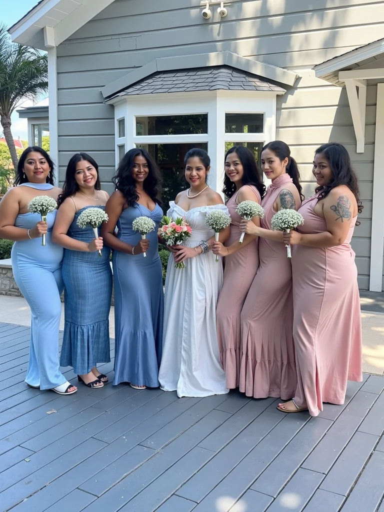 bridesmaids pose for a picture in a hotel lobby, blue themed, blue and grey theme, 🤬 🤮 💕 🎀, grey and blue theme, wearing blue dress, wearing a blue dress, formal attire, by Robbie Trevino, photo taken in 2 0 2 0, blue toned, shades of blue and grey, dressed in blue, formal wear, in blue dress