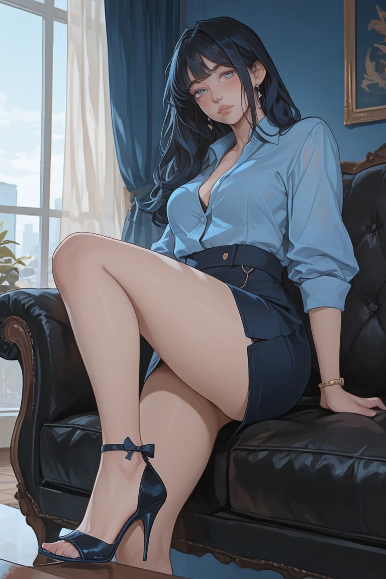 masterpiece,highest quality,One girl,blush,
(Familiar, masterpiece, highest quality, Complex),
(((big 胸,))), (POV:1.5, blowjob:1.3, fellatio),squat、
Cute eyes, Beautiful Face, Perfect round ass,
Fit and body, Female Pervert,
Entrance、indoor、squat、While wearing a mask、Open your mouth、saliva、From feet to head、
alone, Pale skin,
blue eyes, ((Beautiful mature woman)),
(/Black Mask:1.5/, /Grey tight long dress with plunging neckline:1.2/ & Lightweight cardigan), clavicle、Lazy face、/Black Hair/, Captivating smile, Mischievous face, Sweat, vapor, Embarrassing, blush, Excited,
、Full body view、Accessories Standing)、stylish、Genuine、
