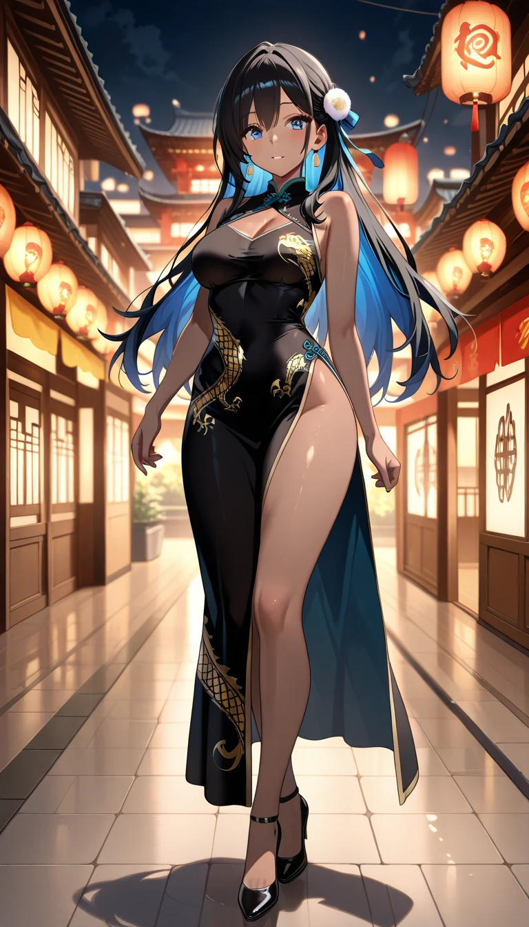 A woman with dragon horns is covered in dragon scale armor, dragon horn is extremely luxurious, dragon tail, beautiful dragon scale armor, armor openwork, complex armor, beautiful armor, fantasy armor, intricate details armor, long and elegant tail behind, stunning details, imperial armor, ethereal, goddess, Japanese goddess, full body photo close-up, (transparent areola), chubby, huge breasts, oily body, fleshy body, plump body, perfect masterpiece, highest image quality, perfect picture quality, 8K, full body lens, ( Front portrait: 1.1), delicate face, glowing eyes, very fine style, perfect masterpiece, highest image quality, perfect picture quality, 8K,