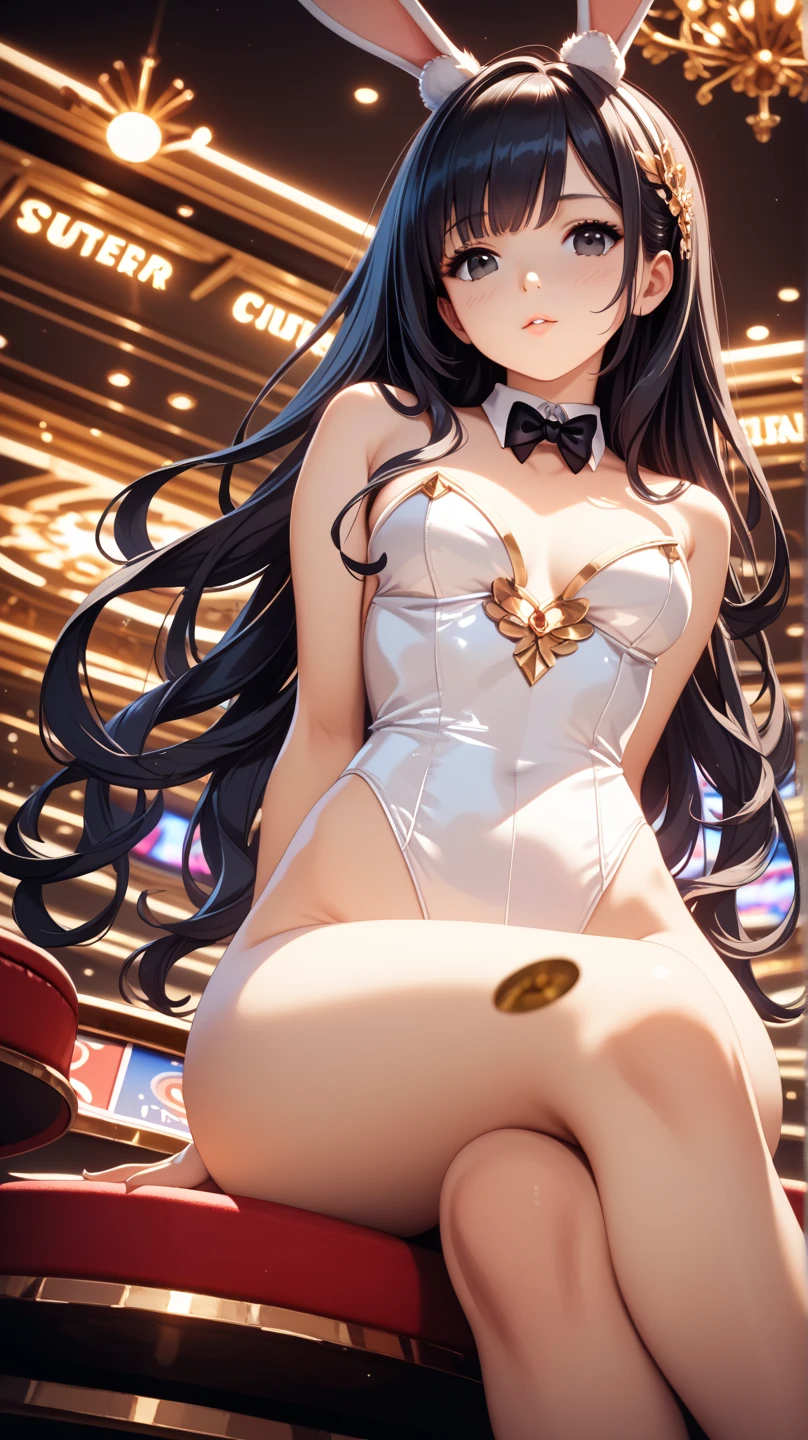 Pronst (masterpiece:1.2, best quality:1.2, beautiful, high quality, highres:1.1, aesthetic), detailed, extremely detailed, ambient soft lighting, 4K, perfect eyes, perfect face, perfect lighting, 1girl, alternate breast size, long black hair, breasts, glowing, glowing eyes, hair between eyes, medium breasts, lips, long hair, looking at viewer, on back, parted lips, plump, blue diamond eyes, blue ocean eyes, solo, medium breasts, arms at sides, (blue theme),verano, desierto, nubes rosadas, A land covered with roses meets beautiful girl, James Gurney, rendered art station, lente ultra gran angular, Hi-Def, (papel tapiz CG unidad 8k extremadamente detallado, obra maestra, mejor calidad, ultra detallado), (better lighting, mejor sombra, una extremadamente delicada y hermosa) 22-year-old girl, una sonrisa brillante en su rostro. Chica de anime sentada en el suelo con un diamante en la mano, Tendencias en ArtStation Pixiv, De Girls Frontline, de Arknights, pixiv 3dcg, seductora chica de anime, Mejor valorado en Pixiv, Xilaxia de cuerpo completo, Estilo Azur Lane, Ranking diario de Pixiv, en pixiv, Tendencias en CGVatstation, Arte Zerochan