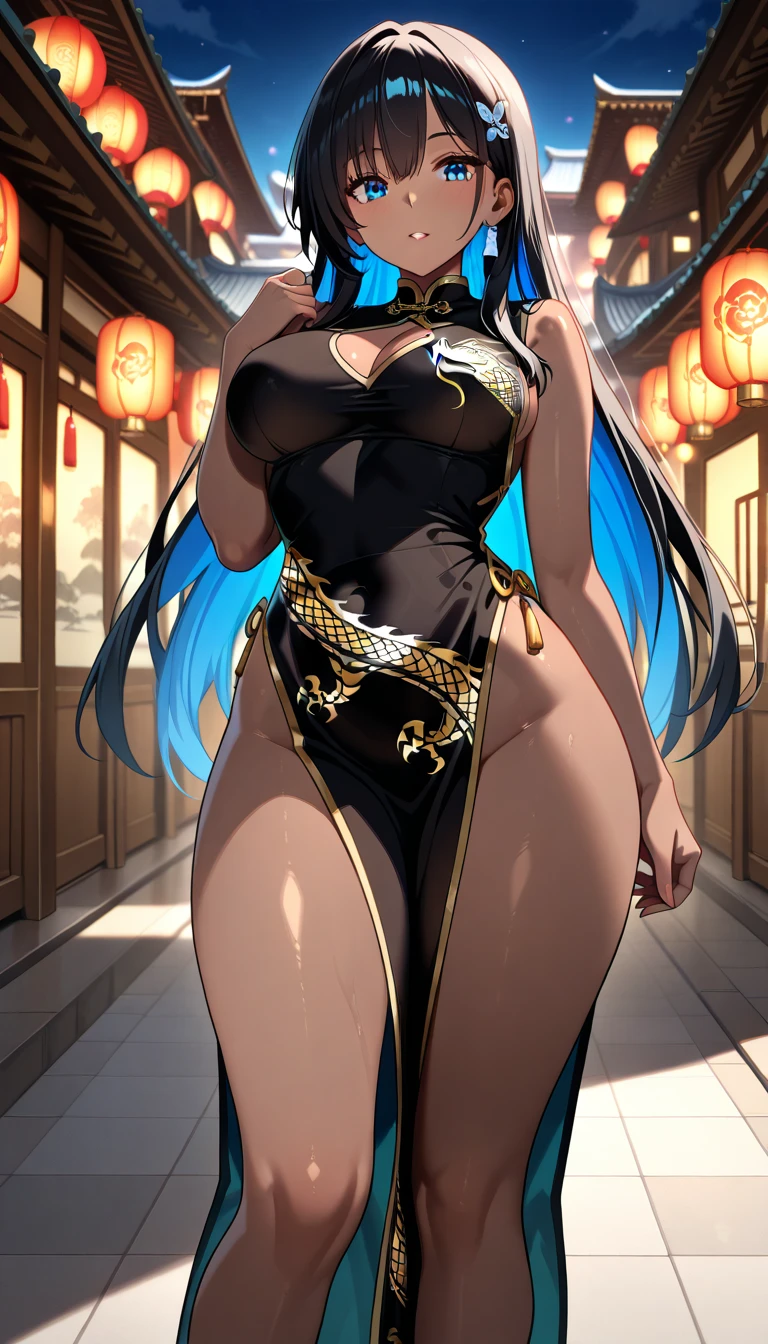 Prom background,Night dance ,Long silver-blue hair,Low ponytail,Kneeling close-up,(point you by her ass)dream world,Royal sister,Chains and shackles on the body,(Elongated danphoenix eyes,eye shadow,long eyelashes),Messy hair,Elongated danphoenix eyes,eye shadow,Contact lenses,(Sequined off-the-shoulder gown,Gorgeous and extremely revealing gown,Backless,The shackles on the body:2.0),(big breast)ballroom background,(Soft light and shadow:1.9),Intricate body jewelry,High heeled dancing shoes,Detailedly drawn backgrounds