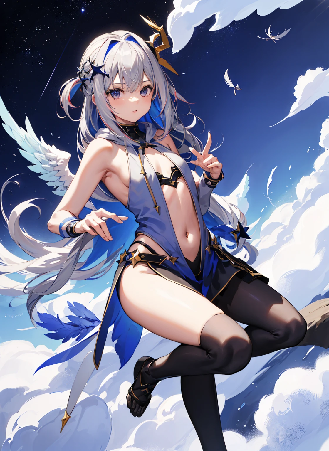 roof,(White Background:1.4), ((tachi-e)), original,(shape:1.1),(highest quality),(masterpiece:1.1),(Highly detailed CG Unity 8k wallpaper:1.1), (colorful:0.9),(Panoramic Photos:1.4),(alone:1.2), (Ink splash),(Color Splash),((Panty shot)), Crisp and sharp focus,{ one girl standing }, Looking at the audience, Sad,A kind smile,Pure,Beautifully detailed face and eyes,Color Water