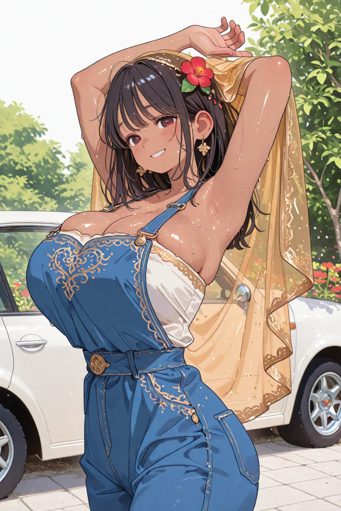 (((Actual Photos,High resolution, 8kHighest quality))),Very detailedな CG Unity 8k 壁紙, Highest quality, Very detailed, Tabletop, Realistic,Very detailedなMature Woman,Mature Woman,((Huge breasts))Big cleavage ,Big Ass,Big Ass,Thick thighs,Saggy breasts,Tight waist,Wide Hips,(((Off-the-shoulder bikini top:1.2)))、 (Apron Golf Mini Skirt) , (Wearing golf gloves),Wear a sun visor, Beautiful Eyes, ((The shape of the nipples is visible even through clothing))、Realistic female hands、audience, blush,A light smile, Lips parted, Cowboy Shot、 Tight golf wear、Hold your tongue up firmly、Muchimuchi Body,Hard nipples,Nipples are visible,(((ボタンが閉まらないほどHuge breasts)))、Thick thighs、(One Woman)、Tight mini skirt,(((Off-the-shoulder bikini top)))、Big Breasts、Long legs,Knee-high boots、(((Random Pause)))、((background　Golf course、Golf Tournament))、(Full body photo),Vulgar female professional golfer, blonde、(((Gold Necklace:1.4)))、(((Gold jeweled stone gal belt:1.4))),Mischievous Smile、