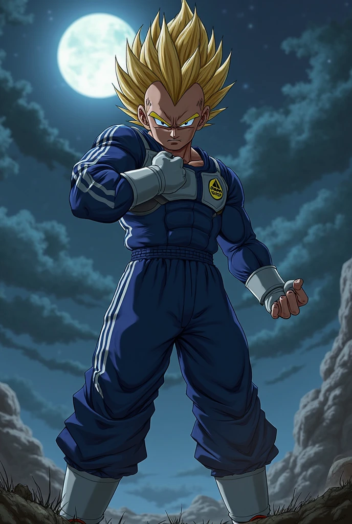 score_9, source_anime, score_8_up, score_7_up, detailed background, 1boy, solo, full body, Desert, Majin dramatic lighting, dynamic pose, dynamic composition, action scene, action pose, crossed arms, evil smile