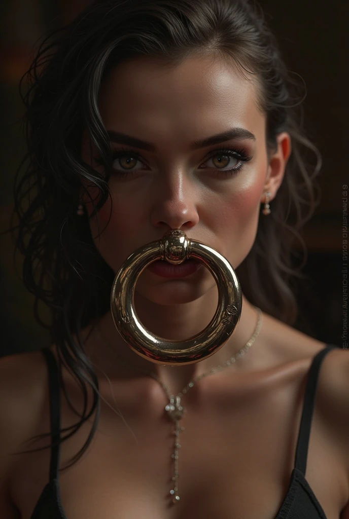 a bound and gagged queen, extremely detailed face and eyes, beautiful detailed lips, elegant dress, high quality, photorealistic, intricate details, dramatic lighting, renaissance art style, cinematic composition, chiaroscuro lighting, warm color palette
