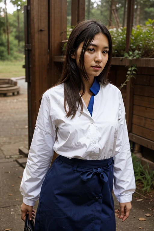j3nn1f3r8ti4a, solo, single hair bun,
<lora:ass_size_control_v1.0:-1> <lora:h4k4m4_v9:0.8> hakama, kimono