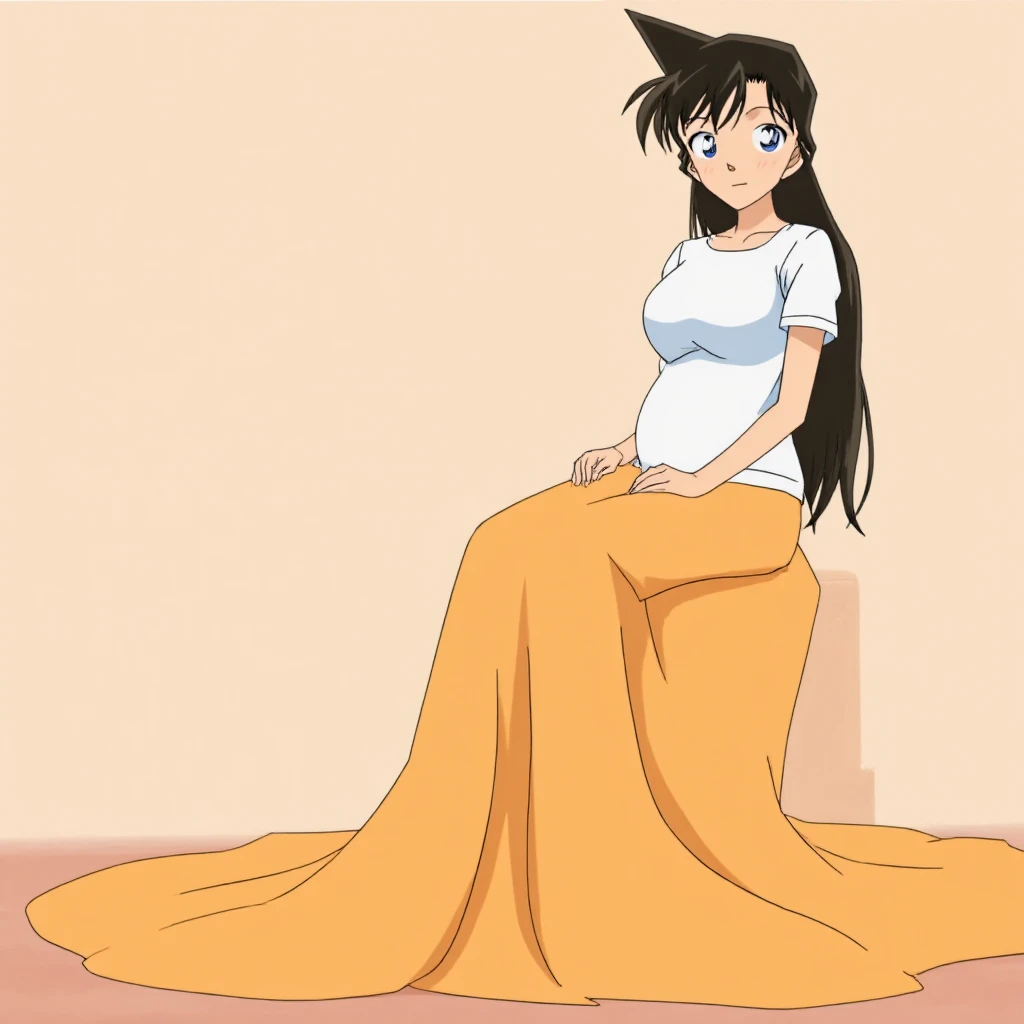 ,Kyoko,score_9,score_8_superior,score_7_superior,sauce_anime,One girl,alone,View your viewers,in the forest、Yellow dress、squat、Spread your legs、Panties,Front view,Are standing,Embarrassing,:d,arms_behind_return,