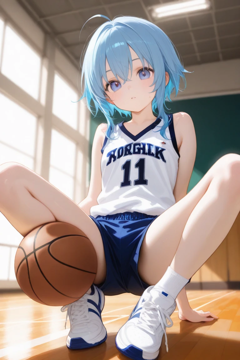 Rezero Ram, Bloomers Japan Physical Education, Squatting Open Legs, T-Shirt Sheer --auto --s2