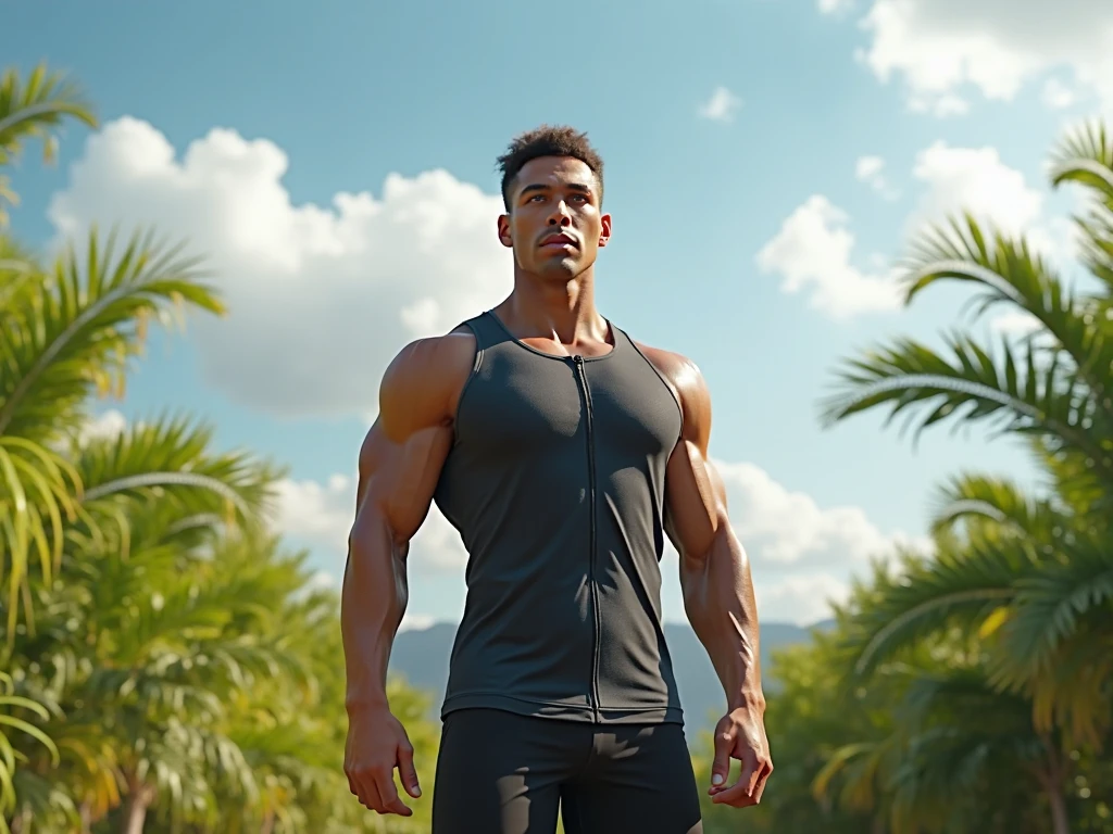 full body shot,(35mmstyle:1.1),analog style,masterpiece,raw, A 21-year-old fuckboy physique model, embodying the perfect fusion of Spencer Boldman and Regan Grimes, provocative displaying his swoll pec cleavage, tittie teasing, well crafted stylish bodybuilding attire. Enhanced with HDR technology, this image depicts a true masterpiece, 4K resolution, outdoor lighting, light reflections, screengrab, artistic photography, instagram, midcentury modern vibes, Massurrealism