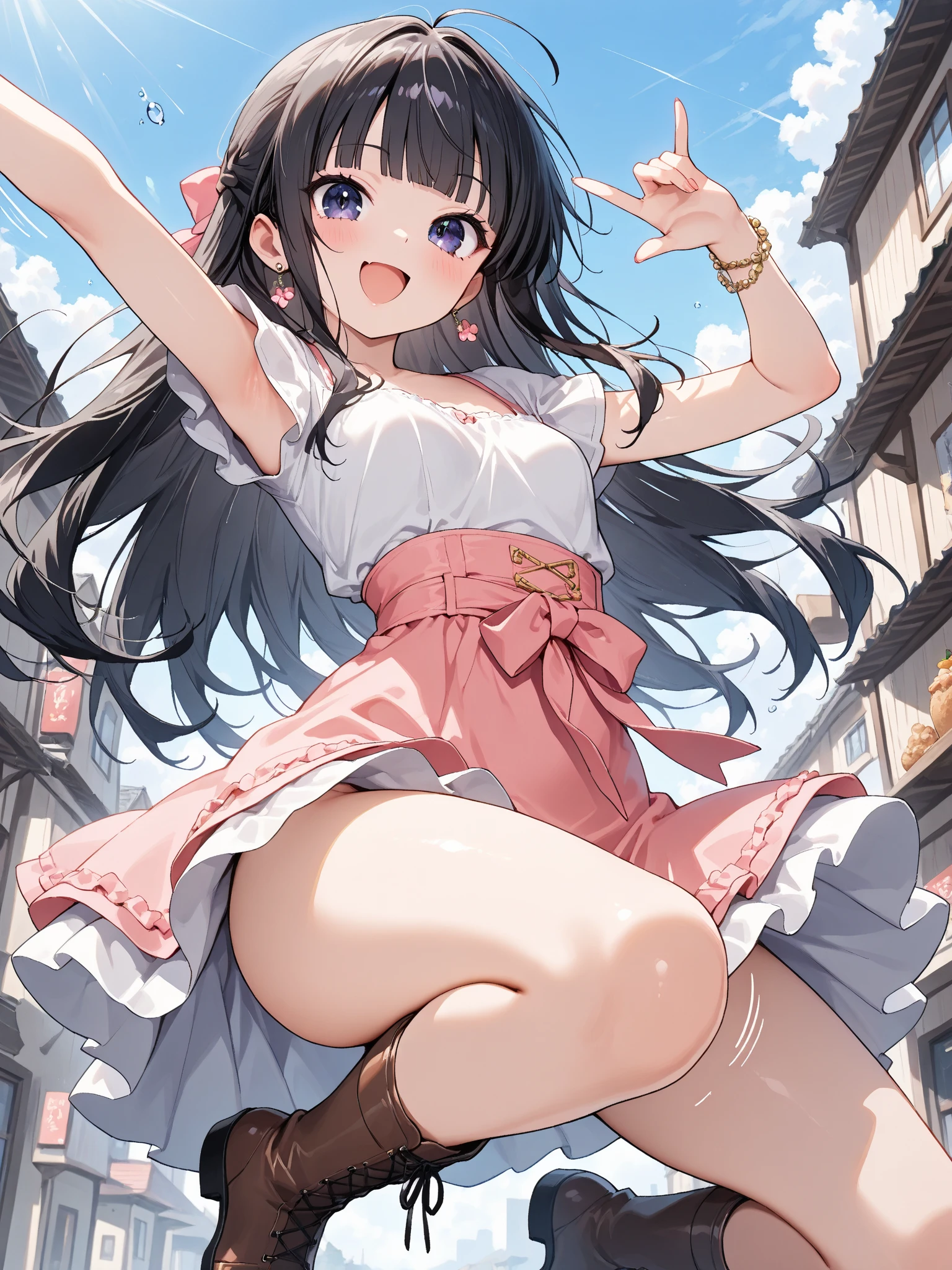 ((日本人のgirl1人、aldult)), ( small)), Black Hair、Brown Hair、masterpiece, 最high quality, high quality, Highly detailed 8K wallpapers,amusement park、Pink Hair、Tropical night、Extreme heat、Heavy breathing、breathe、Sweat、Head ornament、cute girls、Cute Maid、Bold Pose、(Shut your mouth.、Secrete saliva)、Big nipples、Wait for orders、No fixes、(girl、classmate、Squid Belly、)、(No underwear)、Beautiful big boobs、(激しいSweat)、(Saliva volume:1.4)、(Elementary school girl、Cute belly、Prephysiology、Abdominal distention、Spreading pussy、Squirting)、(stroking the stomach:2)、(Beautiful Face)、(serving)、(Trembling in the lower back:2)、Life-size、In front of the camera、Walk with your feet together