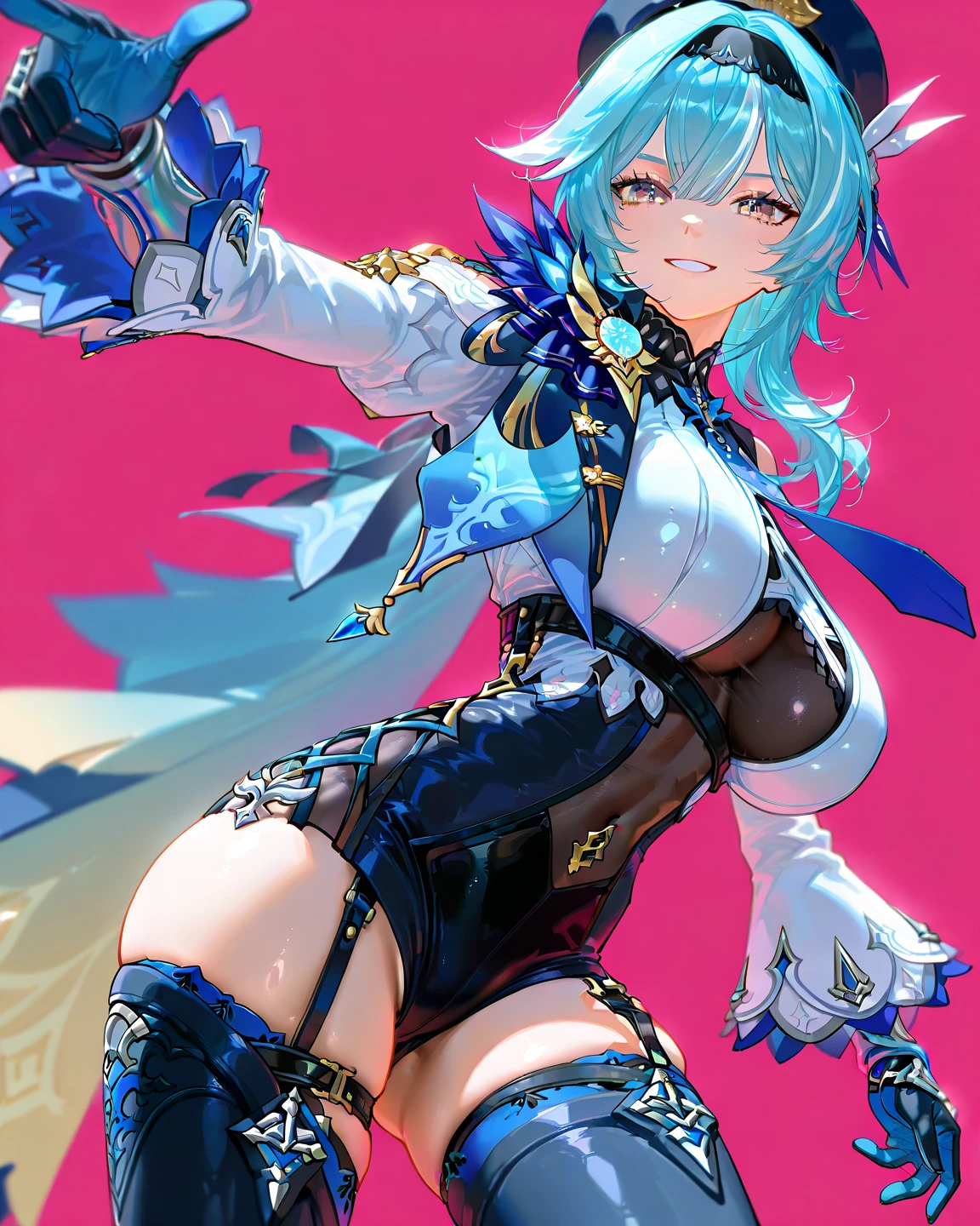 (photorealistic:1.4), (masterpiece, sidelighting, finely detailed beautiful eyes: 1.2), masterpiece*portrait, realistic, 3d face,
ganyu \(genshin impact\), 1girl, ahoge, architecture, bangs, bare shoulders, bell, black gloves, black pantyhose, (blue hair), blush, breasts, chinese knot, detached sleeves, flower knot, gloves, horns, long hair, looking at viewer, medium breasts, neck bell