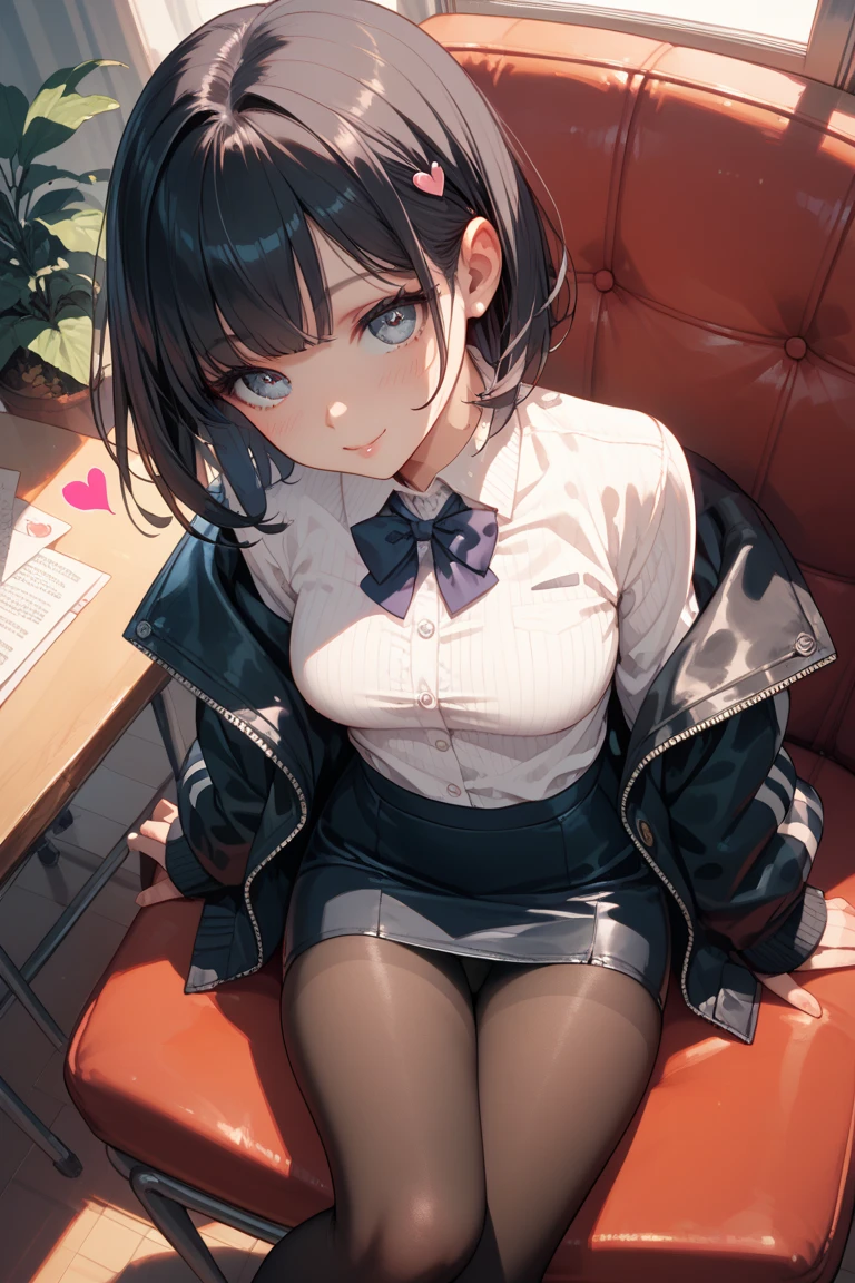 ((upright)), ((Arms at your sides)), Looking at the audience, Simple Background、White Background, 1 girl, Open your mouth, smile, Virtual YouTuber、With a girl、((Highest quality, expensive_solve, clear_image)),(Black Hair), (Black cat ears), (Ahoge), (Ridiculously short hair), (Wavy Hair),Red earring color (blue eyes),、Laughter、Very large breasts、whole body、I can see her cleavage、(wearing shoes on feet), (is wearing like the police dress shirt),((Suspender belts)),black necktie,holster,Pocket to hold a gun,((good girl)), detailed and beautiful eyes man, good looking,((an extremely delicate and beautiful)),make the eyes the same shape and color on both sides,Character Sheet,Character Reference Sheet, ((View from the front)) Symmetrical elements in clothing,