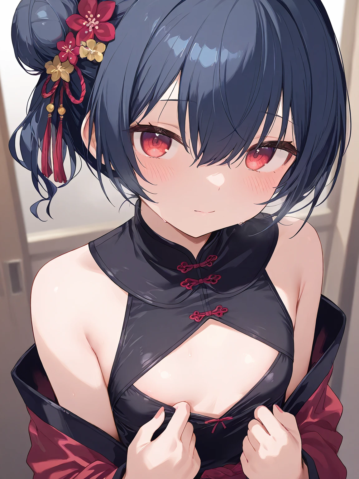 Kitasan Black,smile、looks happy、(naked:1.9),Outdoors、blue sky、(Wearing a collar:1.5)、Earrings、Earrings、bracelet,(masterpiece, Highest quality, Highest quality, Official Art, Beautiful and aesthetic:1.2),(Ultra-detailed),Open your mouth,(Steam coming out of the sides:1.5),(Cowboy Shot)、(Beautiful Face:1.4)、(Peeing:1.5)、Up from the bottom、Sweat、Facing forward,(最高のsmile:1.5)、全naked,Full nudity、navel piercing,Short Hair,((Slim figure))、(3 year old girl)、,(Small breasts:1.5)、shaved pussy,(nsfw:1.5),、(Hands on hips)、Highest quality、Very detailed、Animal ears、全naked、Full nudity