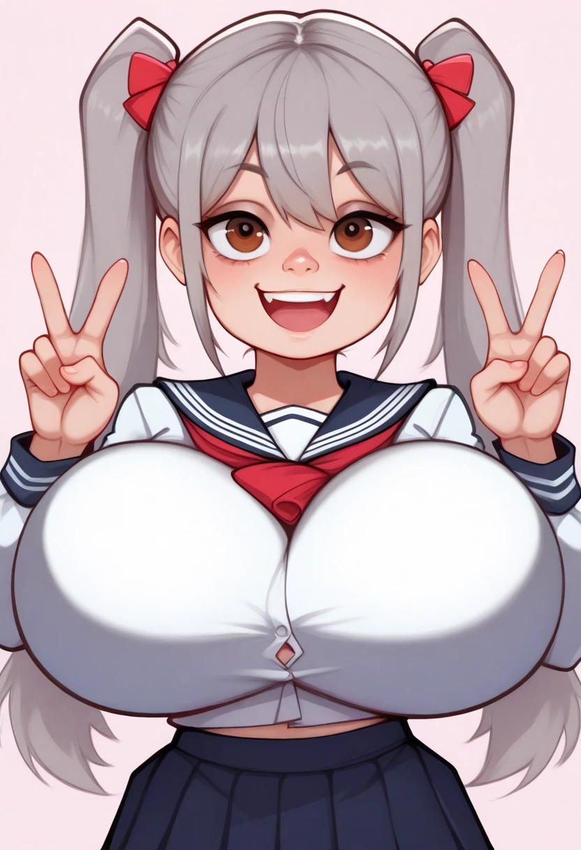 masterpiece, best quality, masterpiece,best quality,official art,extremely detailed CG unity 8k wallpaper, , ,((yandere)), platinum blonde hair, twintails, cute face, laughing, gigantic breasts, blue eyes,microskirt,sailor shirt,underboob,pantyhose,panties under pantyhose,huge ass, uwabaki, wariza,curvy,,crazy eyes,h