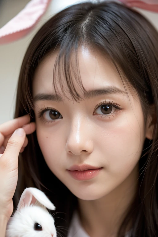 Cute face Close-up、One girl from the front,