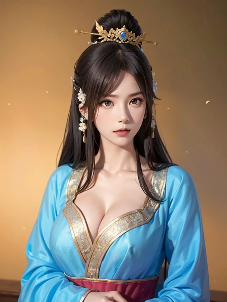 (masterpiece、highest quality、highest quality、official art、beautiful and aesthetic:1.2)、(1 girl)、extreme details、colorful、highest details、official art、unity 8k wallpaper、Super detailed、beautiful and aesthetic、big boobs、masterpiece、highest quality、(zentangle、mandala、tangle、Entanglement)、holy light、gold foil、gold foilアート、Glitter painting、blue costume、Perfect NwsjMajmagic、At the palace