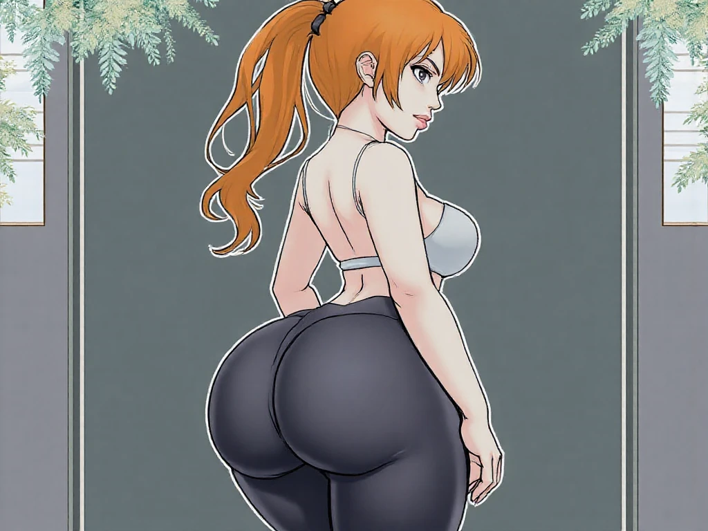 (best quality), (masterpiece), 1 girl, early 20's, huge heavy breasts, busty, massive breasts, thick, thick lips, wide hips, thin waist