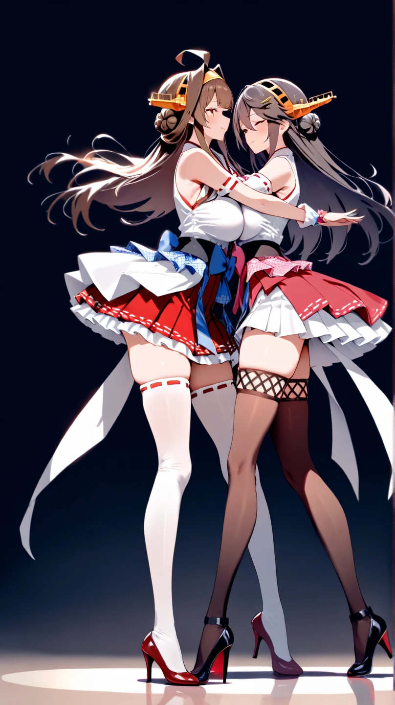 (((1 girl))) short hair, earings ,glossy lips ,team rocket uniform, red letter R, white skirt, white crop top, black thigh-high boots, black elbow gloves, evil smile, looking at viewer, cowboy shot, arms crossed, full body photo Mercedes von Martritz (Fire Emblem: Three Houses)