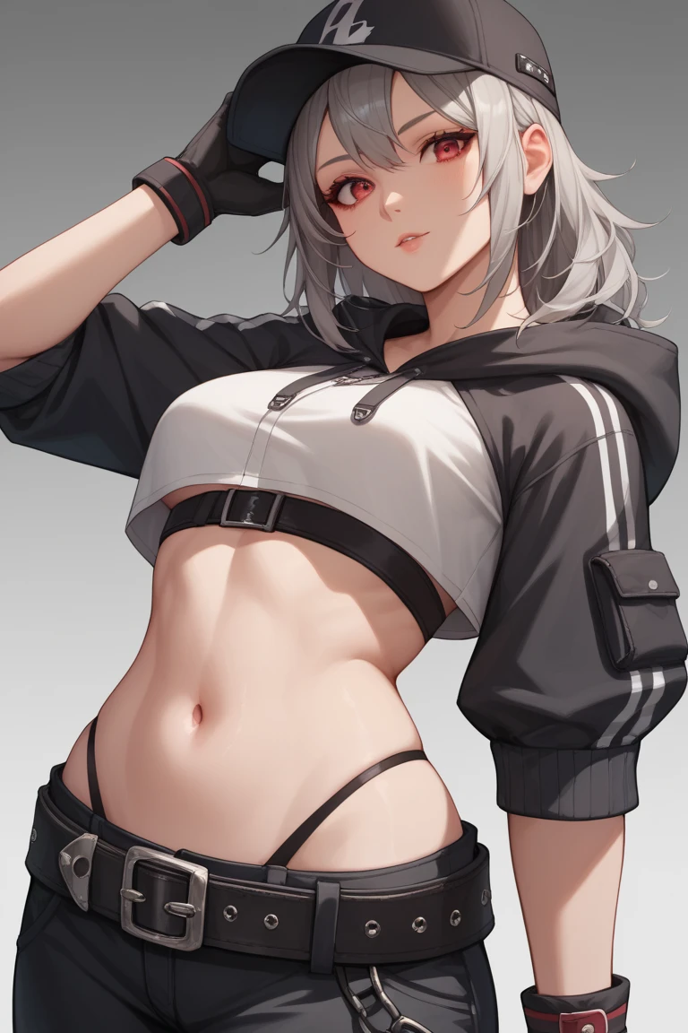 ((1boy)), big sharp wolf ears, large fluffy wolf tail, gray short messy hair, black hoodie, gym booty shorts, vibrant amber eyes, black thigh highs, masterpiece, good quality, smug, slightly nsfw, has a big butt and big thighs, living room setting, teasing, seductive, toned abs, boy, bulge, canine fangs, saliva dripping from tongue, lewd