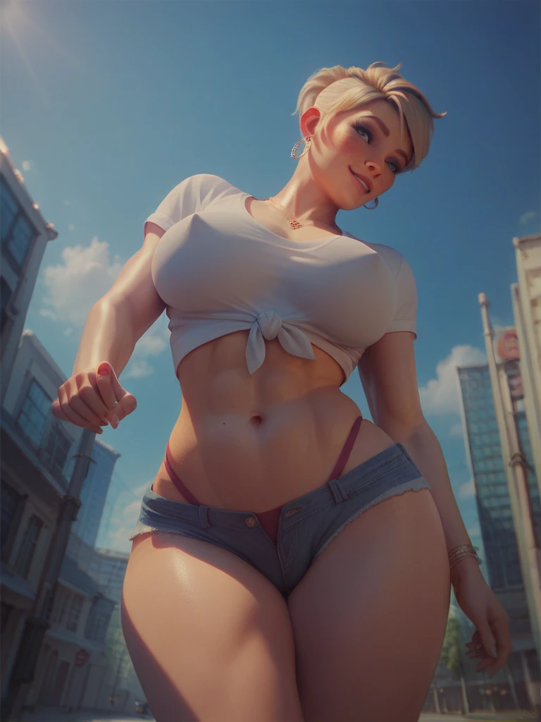 NUDE,blush,BIG ASS,big tips,cross-eyed,busty,nsfw,((Highest quality)), ((masterpiece)), (detailed), Female giant, Blonde, short hair, blue eyes, Horror Beauty, Standing on the Clouds, (Fantasy Illustration:1.3), Captivating Gaze, Seductive pose, Delicate scars, The charm of another world, Mystical Sky, (Luis Royo:1.2), (Yoshitaka Amano:1.1), Moonlit Night, Soft colors, (detailed cloudscape:1.3), (High resolution:1.2)