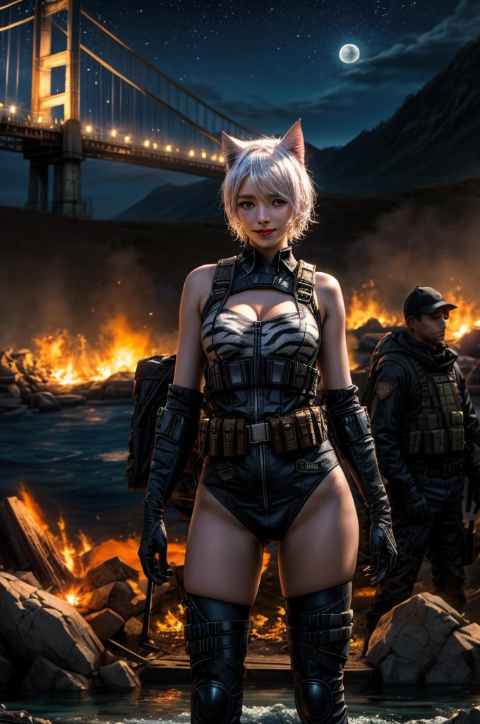 (catgirl pirates in exosuits:1.3), future post apocalypse, bodybuilding, abs , (X-Piratez), (great (BIG boobs)), saber, great boobs, cinematic lighting, 8k resolution, front lit, HDR, sunrise, RAW photo, Nikon 85mm, Award Winning, Glamour Photograph, extremely detailed, beautiful Ukrainian, mind-bending,
