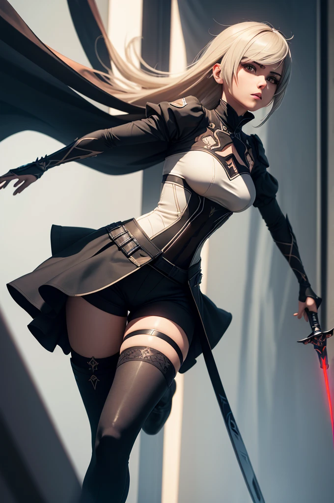 ultra realistic,raw photo,<lora:2b_nierautomata-10:0.8>,feather-trimmed sleeves, ((top quality,8k wallpaper)),(masterpiece,best quality:1.2),(high_resolution:1.2),(ultra details:1.2),extreme quality,sharp focus,(perfect anatomy:1.1),