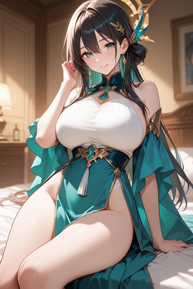 (hyper realisitic), (Illustration), (High resolution), (8K), (Extremely detailed), (Best Illustration), (Beautiful detailed eyes), (Best Quality), (Ultra-detailed), (masutepiece), (Wallpaper), (Detailed face), Solo 1 Girl, Big breasts, Upholstered round metal Bow , Fur collar, (holding a large wooden bow), Beautiful powerful eyes, Beautiful skin, Brown hair, golden eyes (full body), ((war bow))